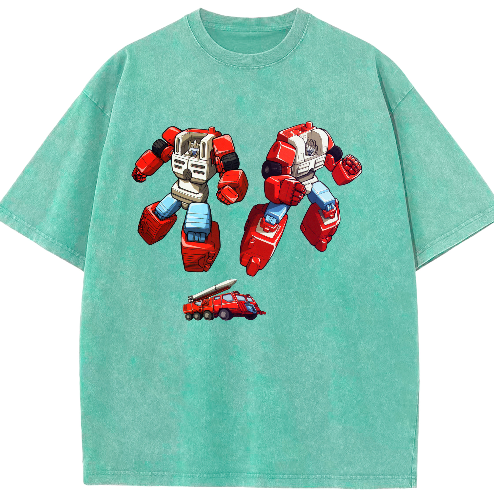 （画像用）  綿100% ヴィンテージ風 半袖Tシャツ（フロントプリント）